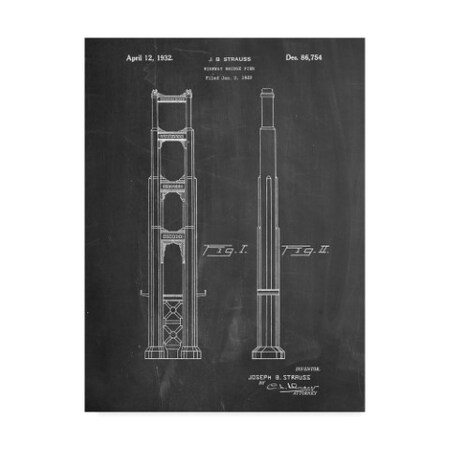 Trademark Fine Art Cole Borders 'Bridge' Canvas Art, 14x19 ALI21798-C1419GG